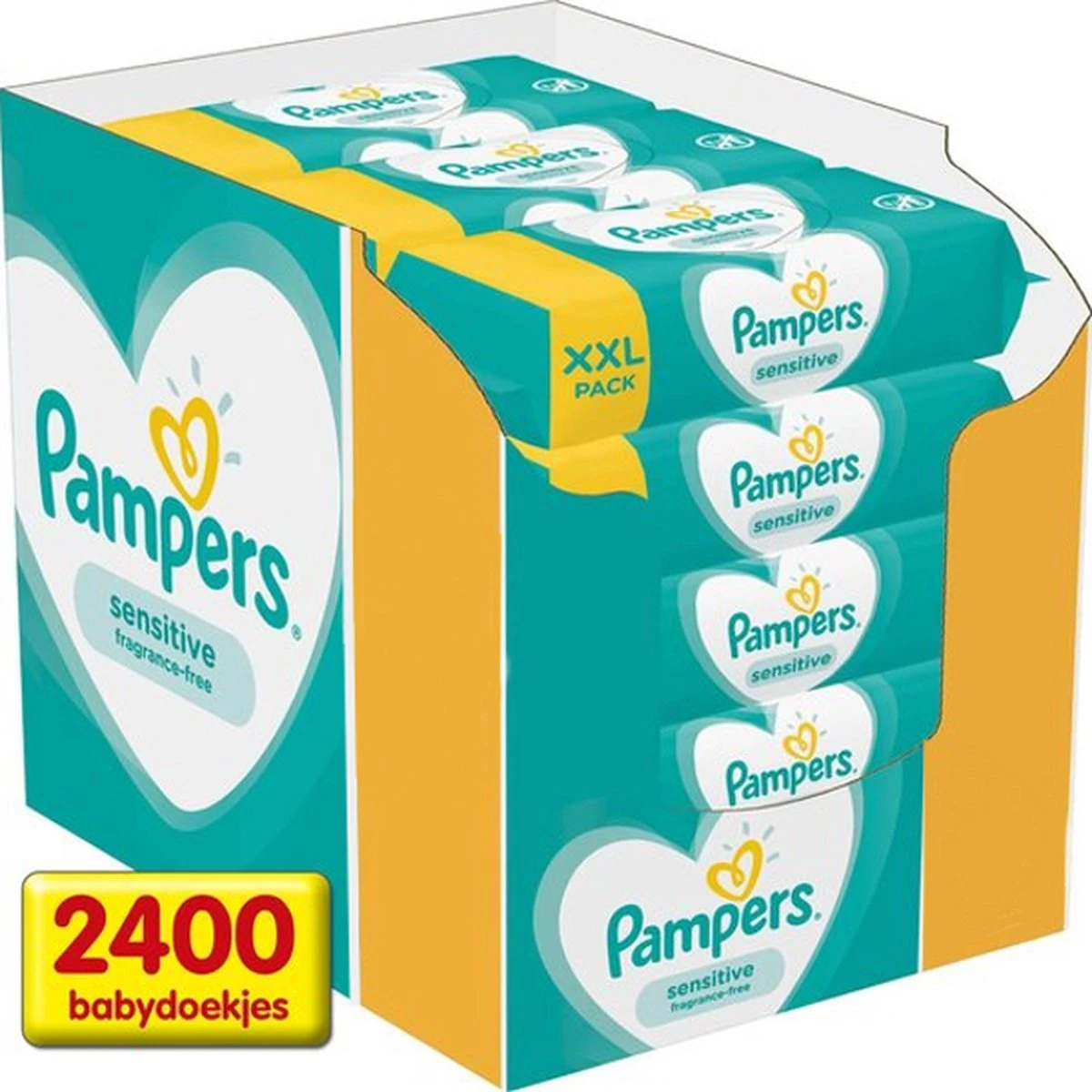 Pampers® Pampers - Sensitive - Billendoekjes - 2400 Doekjes - 30 X 80 11 Pampers® Pampers - Sensitive - Billendoekjes - 2400 Doekjes - 30 X 80 - Afbeelding 11