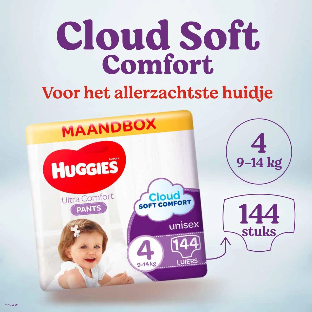 Huggies Luierbroekjes - Maat 4 (9 Tot 14 Kg) - Ultra Comfort - Unisex - 144 Stuks - Maandbox 10 Huggies Luierbroekjes - Maat 4 (9 Tot 14 Kg) - Ultra Comfort - Unisex - 144 Stuks - Maandbox - Afbeelding 10
