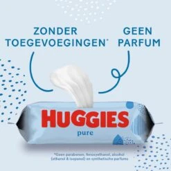 Huggies - Pure - Billendoekjes - 560 Babydoekjes - 10 X 56 -Babyproducten 1200x1200 29