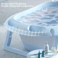 Baby Badje Opvouwbaar - 3 In 1 Opvouwbaar - Multifunctioneel - Inclusief Badkussen - Babybadje - Babybad - Peuterbadje 83 × 48 × 23,5 Cm - Blauw 8 Baby Badje Opvouwbaar - 3 In 1 Opvouwbaar - Multifunctioneel - Inclusief Badkussen - Babybadje - Babybad - Peuterbadje 83 × 48 × 23,5 Cm - Blauw -Babyproducten 1200x1200 383