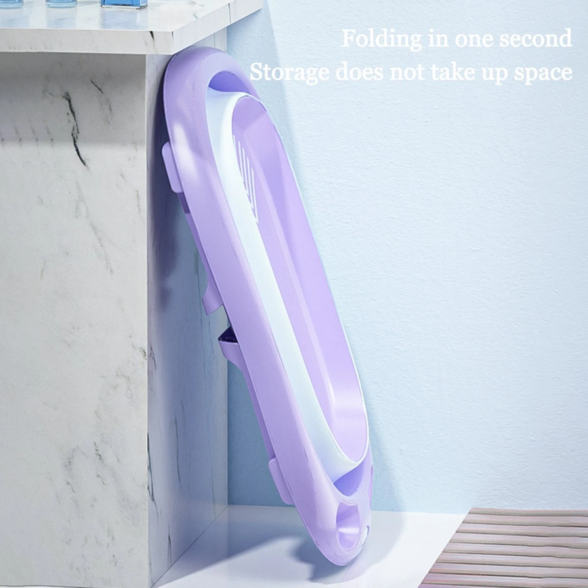 K IKIDO Babybadje - 3 In 1 Opvouwbaar - Multifunctioneel - Inclusief Badkussen - Baby Badje - Babybad - Peuterbadje - Lichtgewicht - Blauw 2 K IKIDO Babybadje - 3 In 1 Opvouwbaar - Multifunctioneel - Inclusief Badkussen - Baby Badje - Babybad - Peuterbadje - Lichtgewicht - Blauw - Afbeelding 2