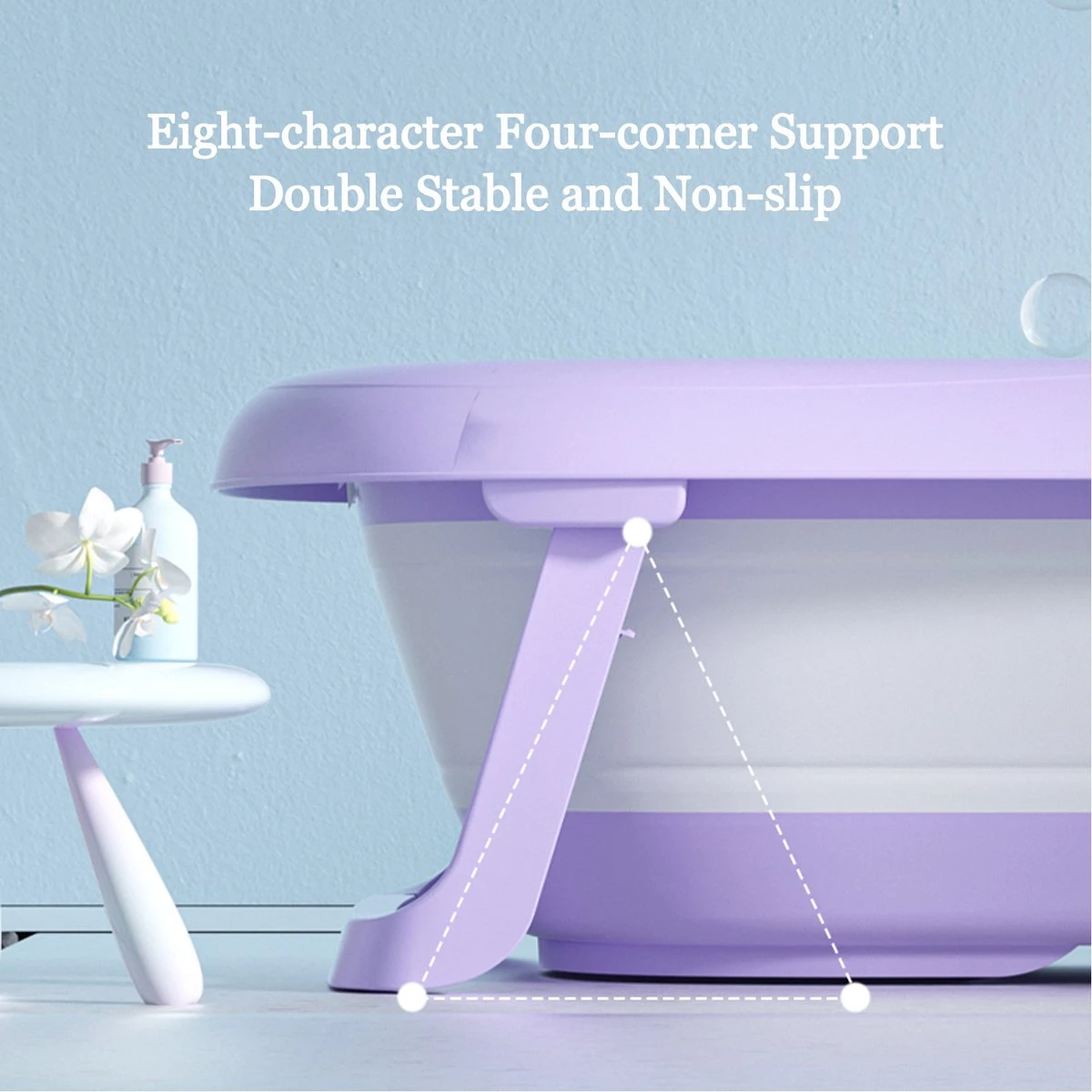 K IKIDO Babybadje - 3 In 1 Opvouwbaar - Multifunctioneel - Inclusief Badkussen - Baby Badje - Babybad - Peuterbadje - Lichtgewicht - Blauw 5 K IKIDO Babybadje - 3 In 1 Opvouwbaar - Multifunctioneel - Inclusief Badkussen - Baby Badje - Babybad - Peuterbadje - Lichtgewicht - Blauw - Afbeelding 5