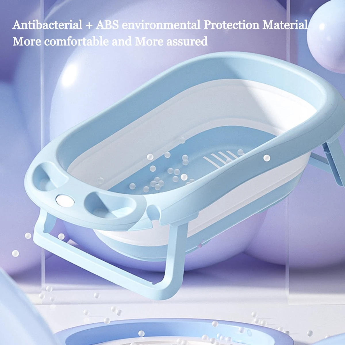 K IKIDO Babybadje - 3 In 1 Opvouwbaar - Multifunctioneel - Inclusief Badkussen - Baby Badje - Babybad - Peuterbadje - Lichtgewicht - Blauw 7 K IKIDO Babybadje - 3 In 1 Opvouwbaar - Multifunctioneel - Inclusief Badkussen - Baby Badje - Babybad - Peuterbadje - Lichtgewicht - Blauw - Afbeelding 7