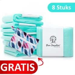 Pure Sensation® Luieremmer Navulling - 8 Stuks - Geschikt Voor Korbell - Inclusief Extra Luier Etui- Navullingen 15/16 Liter - Luieremmer Zakken - Luieremmernavullingen - Luieremmers - Korbell Luieremmer – Luierzakjes Wegwerp - Korbell Navulling
