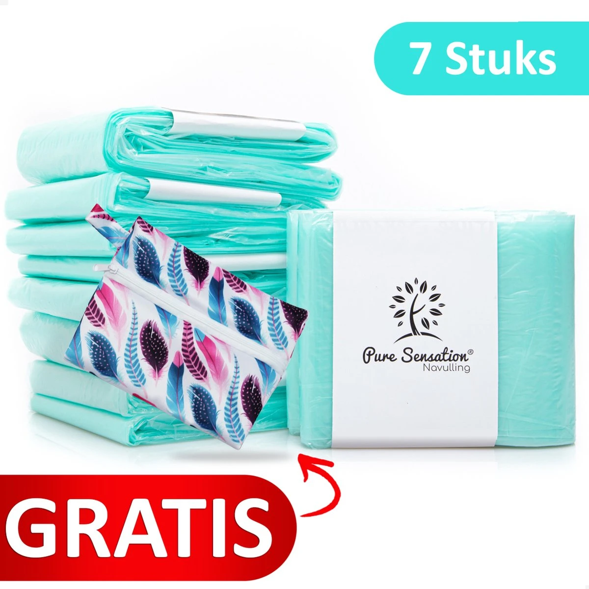 Pure Sensation® Luieremmer Navulling - 7 Stuks - Geschikt Voor Korbell - Inclusief Extra Luier Etui - Navullingen 15/16 Liter - Luieremmer Zakken - Luieremmernavullingen - Luieremmers - Korbell Luieremmer – Luierzakjes Wegwerp - Korbell Navulling 1 Pure Sensation® Luieremmer Navulling - 7 Stuks - Geschikt Voor Korbell - Inclusief Extra Luier Etui - Navullingen 15/16 Liter - Luieremmer Zakken - Luieremmernavullingen - Luieremmers - Korbell Luieremmer – Luierzakjes Wegwerp - Korbell Navulling