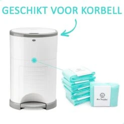 Pure Sensation® Luieremmer Navulling - 3 Stuks - Geschikt Voor Korbell - Inclusief Extra Luier Etui - Navullingen 15/16 Liter - Luieremmer Zakken - Luieremmernavullingen - Luieremmers - Korbell Luieremmer – Luiertasje - Korbell Navulling -Babyproducten 1200x1200 536