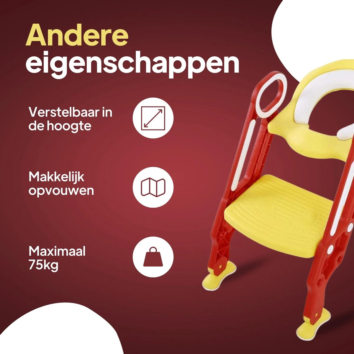 Merkloos Wc Verkleiner Met Trapje - Wc Verkleiner - Toilettrainer - Toiletverkleiner - 2 Tot 7 Jaar 5 Merkloos Wc Verkleiner Met Trapje - Wc Verkleiner - Toilettrainer - Toiletverkleiner - 2 Tot 7 Jaar - Afbeelding 5