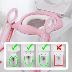 LifeGoods WC Verkleiner Met Trapje - Trainer Met Opstapje - 2 Tot 7 Jaar - Roze/Wit -Babyproducten 1200x1200 740