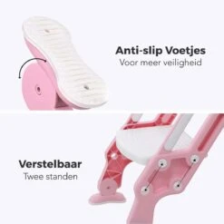 LifeGoods WC Verkleiner Met Trapje - Trainer Met Opstapje - 2 Tot 7 Jaar - Roze/Wit -Babyproducten 1200x1200 742