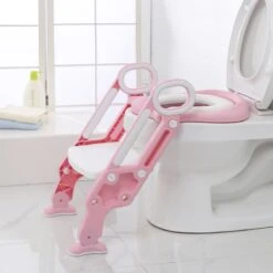 LifeGoods WC Verkleiner Met Trapje - Trainer Met Opstapje - 2 Tot 7 Jaar - Roze/Wit -Babyproducten 1200x1200 745
