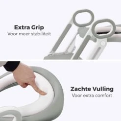 LifeGoods WC Verkleiner Met Trapje - Trainer Met Opstapje - 2 Tot 7 Jaar - Grijs/Wit -Babyproducten 1200x1200 752