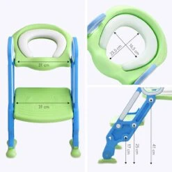 LifeGoods WC Verkleiner Met Trapje - Trainer Met Opstapje - 2 Tot 7 Jaar - Groen/Blauw -Babyproducten 1200x1200 766
