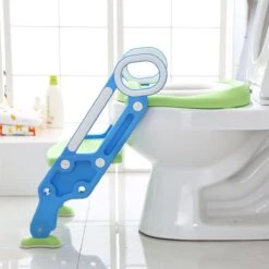 LifeGoods WC Verkleiner Met Trapje - Trainer Met Opstapje - 2 Tot 7 Jaar - Groen/Blauw -Babyproducten 1200x1200 767