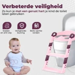WC Verkleiner Met Trapje - Inclusief Handvaten - Opvouwbaar - 2 Tot 7 Jaar - Roze - Paars -Babyproducten 1200x1200 777