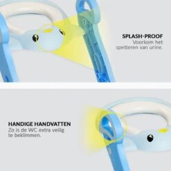 Buxibo Kinder WC Met Opstapje - WC Bril Kind - Kinderzitting WC - Toilet Verkleiner - Toilettrainer - Blauw -Babyproducten 1200x1200 780