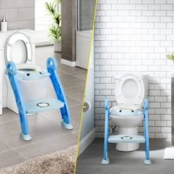 Buxibo Kinder WC Met Opstapje - WC Bril Kind - Kinderzitting WC - Toilet Verkleiner - Toilettrainer - Blauw -Babyproducten 1200x1200 784