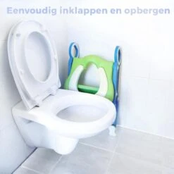 Toiletbril Met Trapje Voor Kinderen | Kinder Toiletzitje Toiletstoel Met Trap | Opvouwbare WC-bril Verkleiner Toiletverkleiner | LB-A20 Blauwpaars -Babyproducten 1200x1200 792