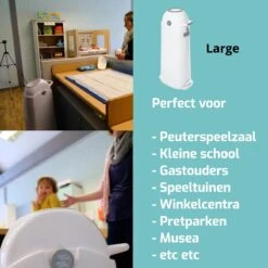 Luieremmer Large Zilver - Groot - Zonder Navulling - Geschikt Voor Pampers En Huggies - Stoma -Babyproducten 1200x1200 797
