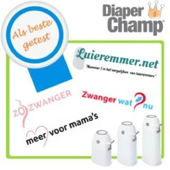 Luieremmer Large Zilver - Groot - Zonder Navulling - Geschikt Voor Pampers En Huggies - Stoma -Babyproducten 1200x1200 799