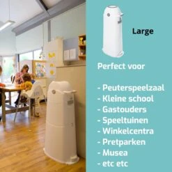 Luieremmer Large Zilver - Groot - Zonder Navulling - Geschikt Voor Pampers En Huggies - Stoma -Babyproducten 1200x1200 801