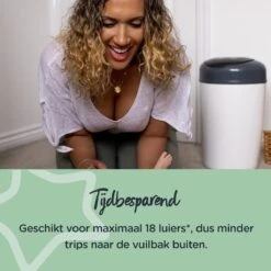 Tommee Tippee Simplee Sangenic Luieremmer, Milieuvriendelijker Systeem, Inclusief 6 Navulcassettes Met Duurzaam Geproduceerde Antibacteriële GREENFILM, Grijs 9 Tommee Tippee Simplee Sangenic Luieremmer, Milieuvriendelijker Systeem, Inclusief 6 Navulcassettes Met Duurzaam Geproduceerde Antibacteriële GREENFILM, Grijs -Babyproducten 1200x1200 813