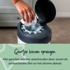 Tommee Tippee Simplee Sangenic Luieremmer, Milieuvriendelijker Systeem, Inclusief 6 Navulcassettes Met Duurzaam Geproduceerde Antibacteriële GREENFILM, Grijs 11 Tommee Tippee Simplee Sangenic Luieremmer, Milieuvriendelijker Systeem, Inclusief 6 Navulcassettes Met Duurzaam Geproduceerde Antibacteriële GREENFILM, Grijs -Babyproducten 1200x1200 815