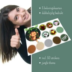 Beloningskaart Met Stickers - Set Van 5 Beloningskaarten - Beloningssysteem - Beloningsstickers - Stickers Voor Kinderen - Zindelijkheidstraining - Blijderij -Babyproducten 1200x1200 853