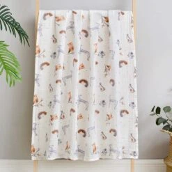 Hydrofiele Doek XL - 120x120 Cm - Inbakerdoek - Forest Animals - Swaddle Doek Groot - Hydrofiele Luier -Babyproducten 1200x1200 946