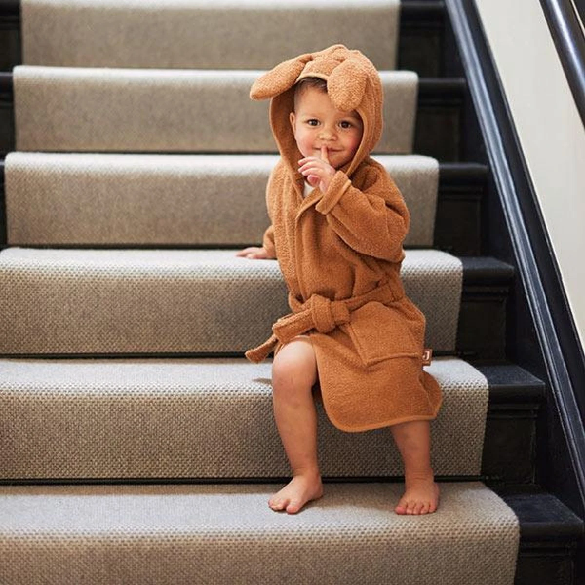 Jollein Baby Badjas 1-2jr - Caramel 17 Jollein Baby Badjas 1-2jr - Caramel - Afbeelding 17
