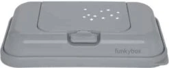 Funkybox - Billendoekjes Doosje - To Go - Grey - Little Stars 30 Funkybox - Billendoekjes Doosje - To Go - Grey - Little Stars -Babyproducten 1200x484