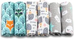 Flanellen Luiers - 80 X 80cm - 6 Pack - Flanellen Doeken Van Flanel Katoen - Mint - Fensilo -Babyproducten 1200x625