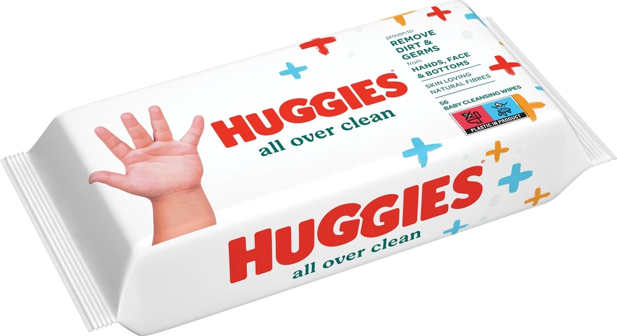 Huggies Billendoekjes - All Over Clean - 10 X 56 - 560 Billendoekjes - Voordeelverpakking 2 Huggies Billendoekjes - All Over Clean - 10 X 56 - 560 Billendoekjes - Voordeelverpakking - Afbeelding 2