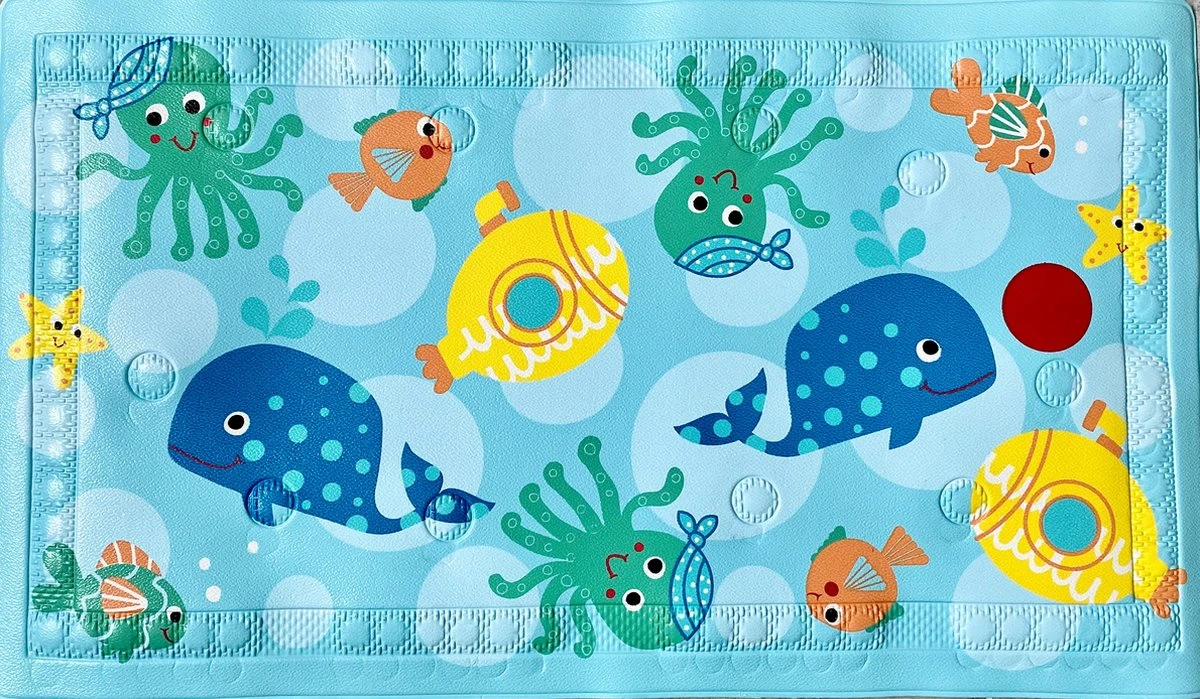 Badmat Antislip - Voor Kinderen En Baby’s – Douchemat – Badmat - Antislipmat Douche – Met Temperatuurindicator - 68 X 40 Cm 1 Badmat Antislip - Voor Kinderen En Baby’s – Douchemat – Badmat - Antislipmat Douche – Met Temperatuurindicator - 68 X 40 Cm