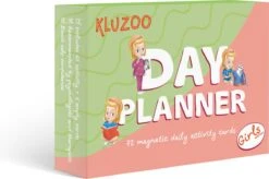 KLUZOO Dagplanner – 72 Magnetische Kaarten Meisje-Pictogrammen Voor Planbord Met Activiteiten En Taken – Zindelijkheidstraining – Beloningssysteem – Montessori Speelgoed - Zindelijkheid - Potjestraining Jongens En Meisje – Dagritme - Planner – Kind