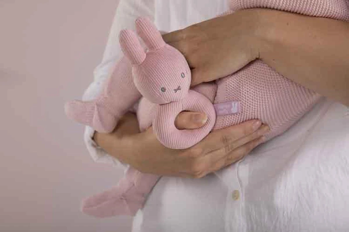 Nijntje - Rammelaar - Pink Baby Rib - 0+ Maanden 4 Nijntje - Rammelaar - Pink Baby Rib - 0+ Maanden - Afbeelding 4