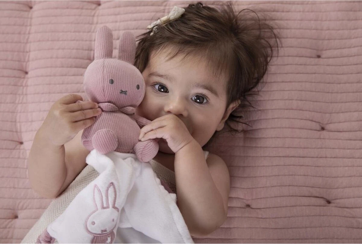 Tiamo Collection Knuffeldoekje Nijntje - Pink Baby Rib 5 Tiamo Collection Knuffeldoekje Nijntje - Pink Baby Rib - Afbeelding 5