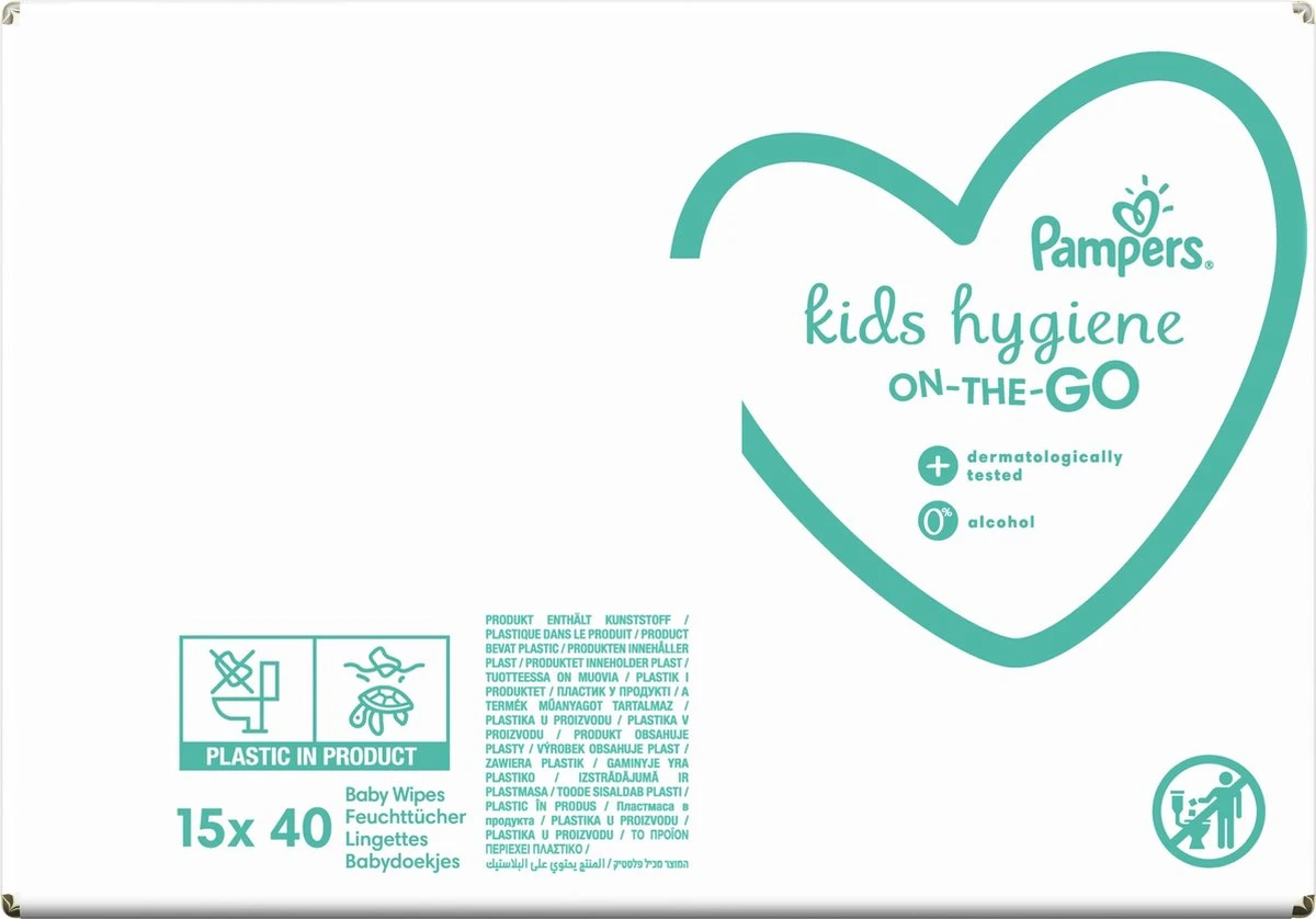 Pampers® Pampers Kids Hygiene On-The-Go Doekjes - 600 Doekjes 11 Pampers® Pampers Kids Hygiene On-The-Go Doekjes - 600 Doekjes - Afbeelding 11