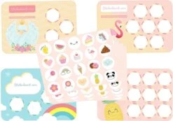 Beloningssysteem Meisje - Zindelijkheidstraining Kind - 20x Beloningskaart - 120 Stickers - Plasdiploma - Beloningsstickers