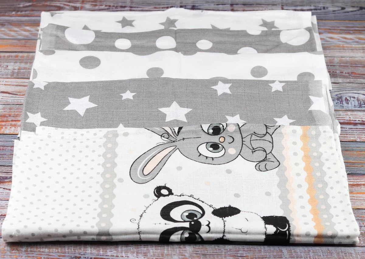 Hydrofiele Luiers - Hydrofiele Doeken - 70 X 80 Cm - 10 Pack – Grijs – Sterren - EU Gefabriceerd – FENSILO Hydrofiele Doeken 8 Hydrofiele Luiers - Hydrofiele Doeken - 70 X 80 Cm - 10 Pack – Grijs – Sterren - EU Gefabriceerd – FENSILO Hydrofiele Doeken - Afbeelding 8