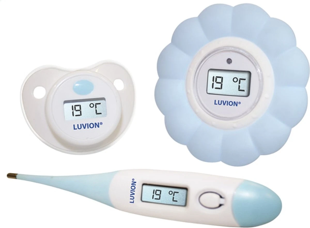 Luvion - 3 In 1 Baby Thermometer Set - Koortsthermometer - Bad / Water Thermometer - Speen Thermometer 3 Luvion - 3 In 1 Baby Thermometer Set - Koortsthermometer - Bad / Water Thermometer - Speen Thermometer - Afbeelding 3