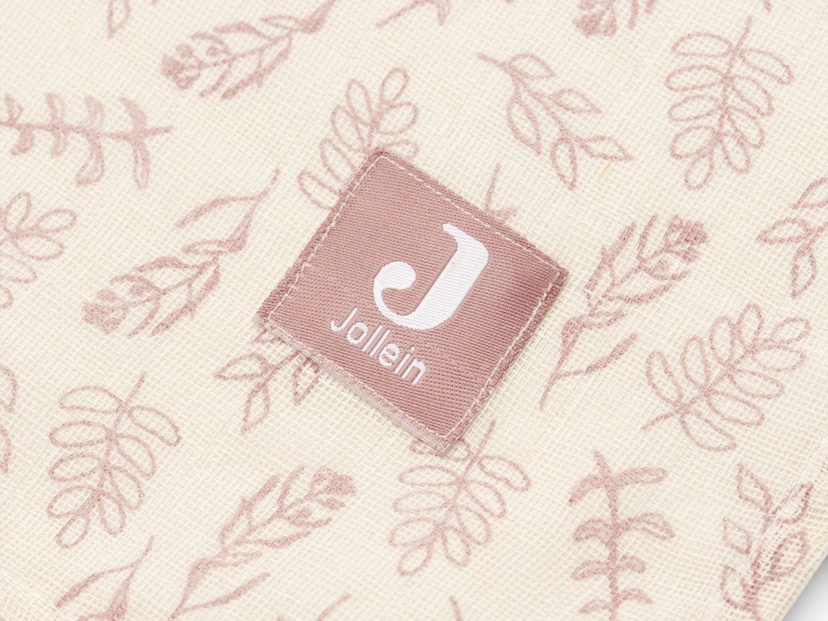 Jollein Hydrofiel Multidoek Meadow 115x115cm - Rosewood - 2 Stuks 4 Jollein Hydrofiel Multidoek Meadow 115x115cm - Rosewood - 2 Stuks - Afbeelding 4