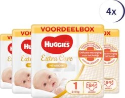 Huggies Luiers - Maat 1 (2 Tot 5 Kg) - 336 (16x21) Stuks - Newborn - Voordeelverpakking