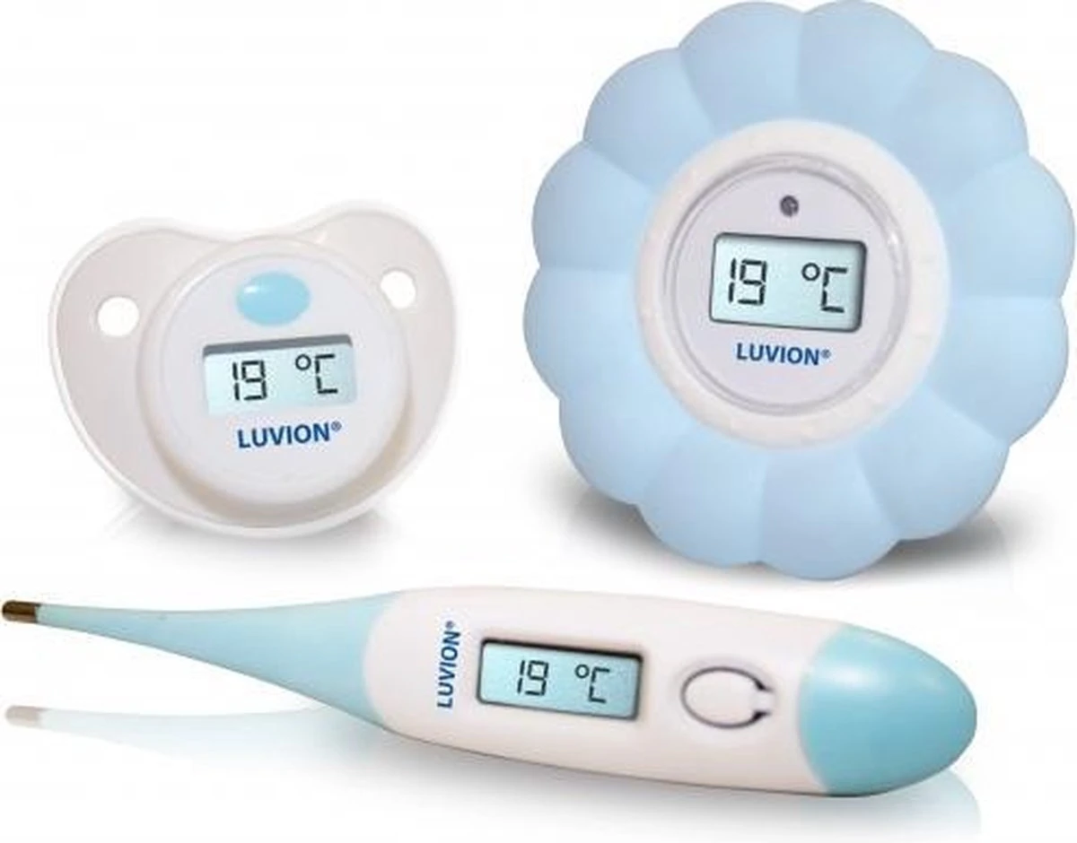 Luvion - 3 In 1 Baby Thermometer Set - Koortsthermometer - Bad / Water Thermometer - Speen Thermometer 4 Luvion - 3 In 1 Baby Thermometer Set - Koortsthermometer - Bad / Water Thermometer - Speen Thermometer - Afbeelding 4