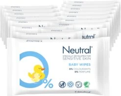 Neutral - Baby Billendoekjes - 16 X 63 Stuks - 0% Parfum -Babyproducten 1200x957