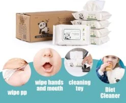 ECOBOOM Bamboo Eco Billendoekjes 9 Pakken (540stks) - 99,5 % Water - Bambo Luierdoekjes - Eco Huiddoekjes - 100 % Afbreekbaar - Bamboe Gezichtdoekjes -Babyproducten 1200x980