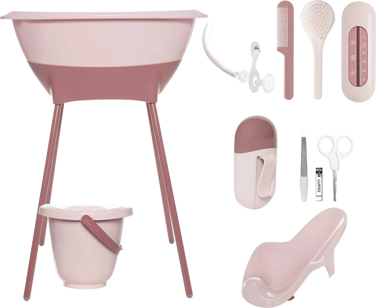 LUMA Bad- En Verzorgingsset (8-delig) - Blossom Pink 1 LUMA Bad- En Verzorgingsset (8-delig) - Blossom Pink