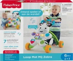 Fisher Price Fisher-Price Loop Met Mij Zebra - Looptrainer 36 Fisher Price Fisher-Price Loop Met Mij Zebra - Looptrainer -Babyproducten 1200x997 1