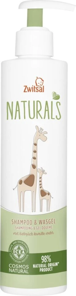 Zwitsal Naturals Shampoo&Wasgel 250ml -Babyproducten 310x1200