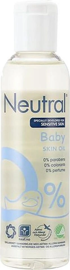Neutral Baby Parfumvrij Huidolie Voor De Gevoelige Babyhuid 150 Ml -Babyproducten 312x1200