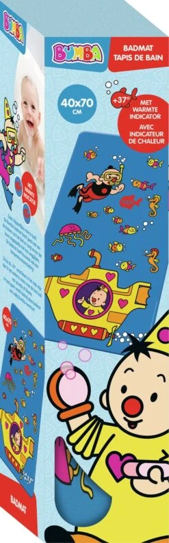 Bumba Badmat - Met Warmte Indicator - Antislip Met Zuignappen -Babyproducten 374x1200 2